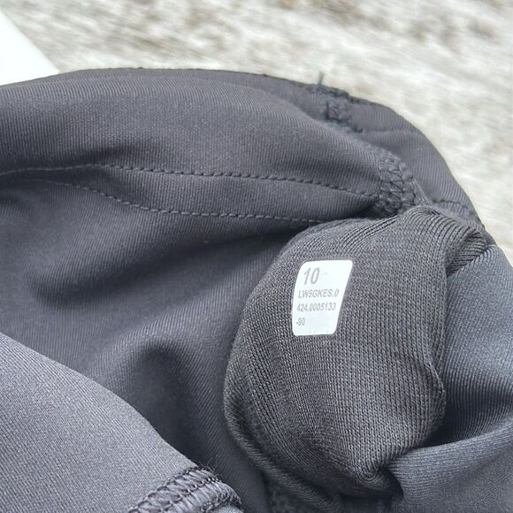 Lululemon Wunder Train High-Rise Tight 25" Matte Foil Shine Black NWT Size 10 - Picture 6 of 7